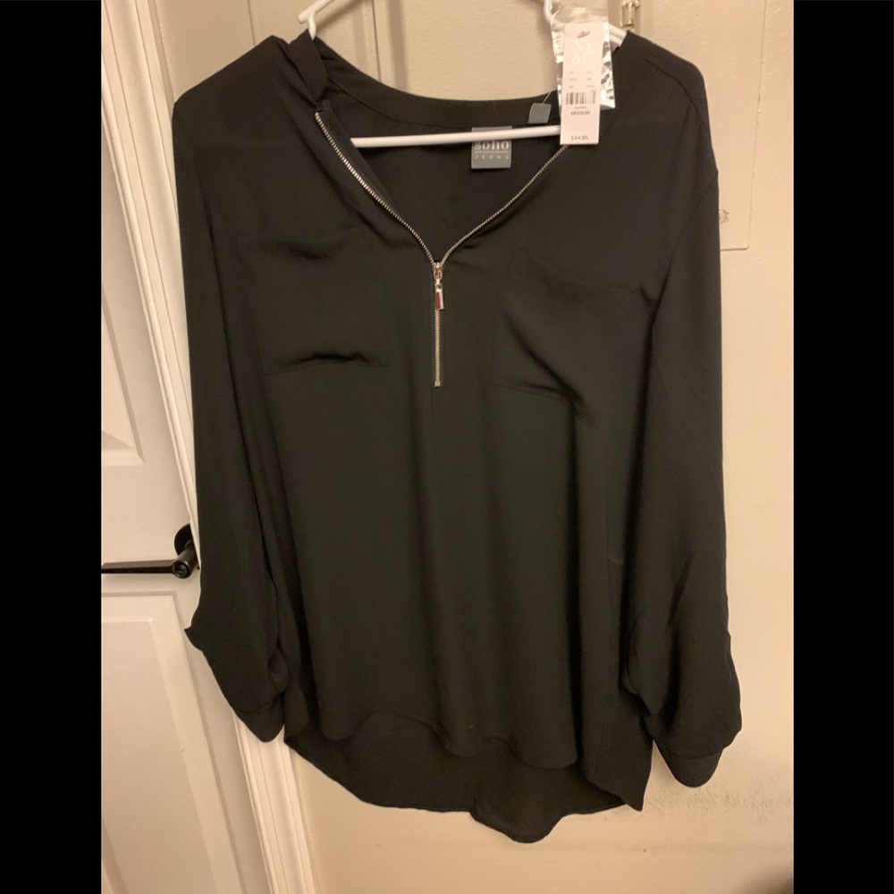 New black blouse, perfect for business attire